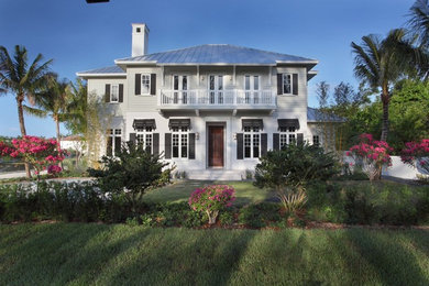 Beach style exterior home photo in Miami