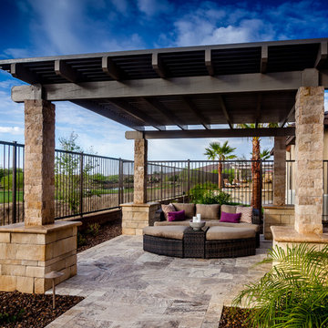 Landscape design work at Trilogy model homes