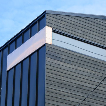 Modern Home Exterior Metal Siding, Wood Siding & Copper