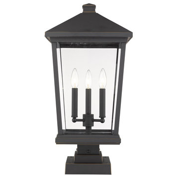 Beacon 3 Light Post Light or Accessories, Oil Rubbed Bronze, 15.5