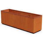 PlanterCraft - Corten Steel Planter, Rectangle - 72"lx20"wx24"h - Planters are more than just a vessel for your live accents. As an essential element of your interior and exterior design scheme, planters express style and reflect your creative vision, adding to the perceived image of who you are as a company, organization, or individual.