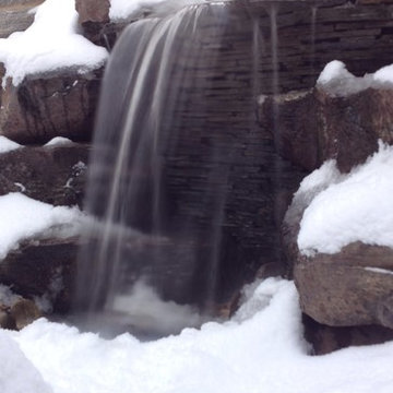 Winter Ponds and Waterfalls
