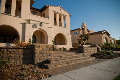 Inspiration for a timeless exterior home remodel in San Diego