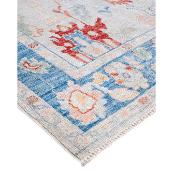 OUSHAK, Hand Knotted Area Rug 9' 8" X 3' 11"