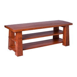 "Kyusai" Entryway Bench - COLOR: Cherry - Accent And Storage Benches