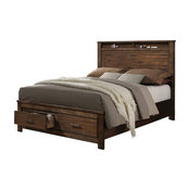 Merrilee Storage Bed, Oak, Eastern King
