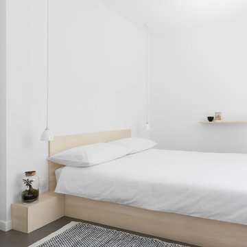Minimal, Japanese Style, Tranquil, White Bedroom