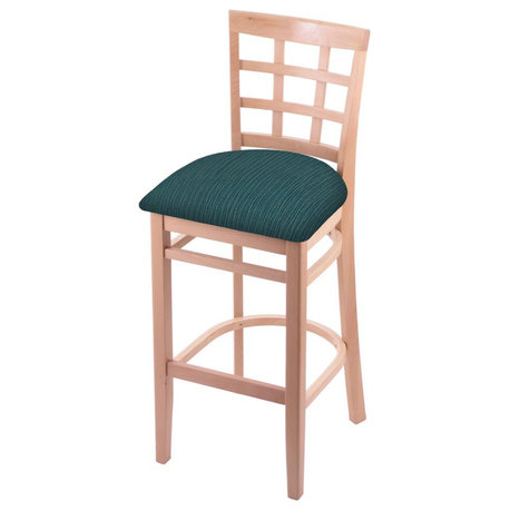 3130 25 Counter Stool with Natural Finish and Graph Tidal Seat