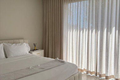 Inspiration for a modern bedroom remodel in Miami