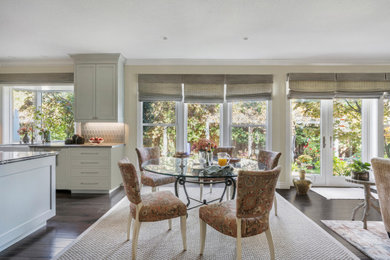 Example of a transitional dining room design in San Francisco
