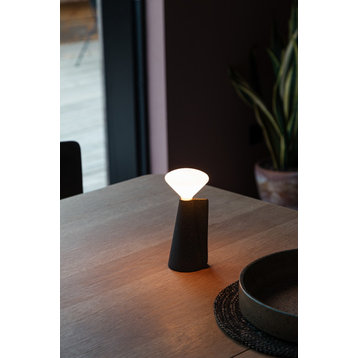 Mantle Portable Lamp Granite With LED Bulb