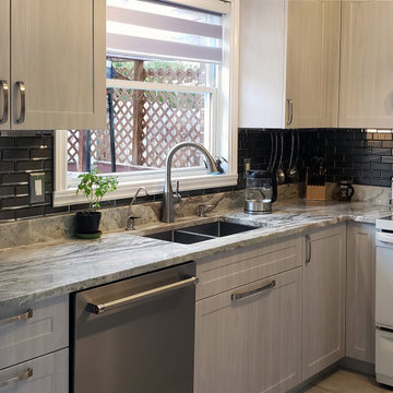Thermoplastic kitchen with shaker doors