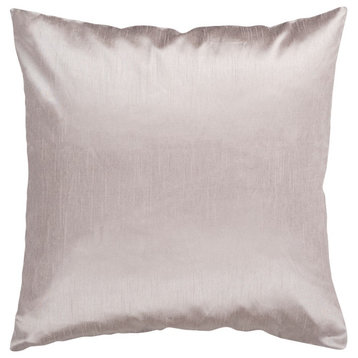 Solid Luxe by Surya Down Fill Pillow, Taupe, 22' x 22'
