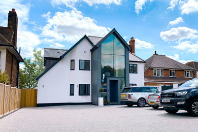 Photo of a contemporary house exterior in Kent.