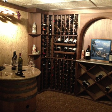 St. Louis collectors custom wine cellar