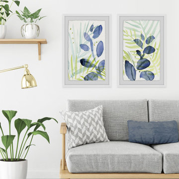 Queen Palms III Diptych