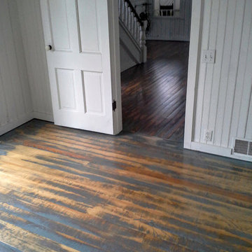 Painted cottage floors