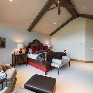 Master Bedroom with Vaulted Ceiling