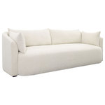 Karina Living - Mackay Polyester Upholstered Sofa, Cream - Infusing a blend of comfort and simplicity, the Mackay Polyester Upholstered Sofa in Cream is an impeccable choice for any living space. The sofa is upholstered with 100% polyester in a delicate cream shade, providing an enjoyable seating experience. The construction of this piece ensures stability and lasting durability. The cream polyester upholstery serves as a standout feature, offering a versatile charm that can brighten both contemporary and traditional interiors.