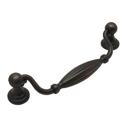 Cosmas - Cosmas 7122AS Cabinet Swinging Pull, 5" Hole Centers, Set of 5, Oil Rubbed Bronz - Cabinet And Drawer Handle Pulls