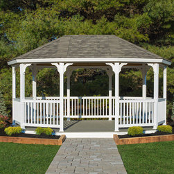 12&times;18 Vinyl Oval Gazebo Kit - Products
