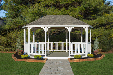 12×18 Vinyl Oval Gazebo Kit