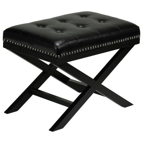 KaylaxBench Ottoman, Black