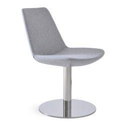 EIFFEL ROUND-SILVER CAMIRA WOOL - Dining Chairs