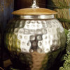 Contemporary Silver Metal Decorative Jars 37530