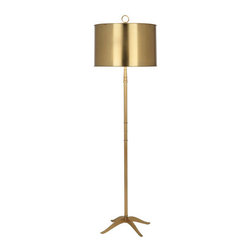 Robert Abbey - Robert Abbey 1911 Porter 1 Light Floor Lamp in Antique Brass - Floor Lamps