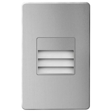 Mikael Indoor/Outdoor LED Wall Light, Brushed Aluminum