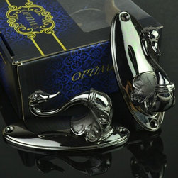 QYN11 Cranes Zinc Alloy Curtain Tieback Holdbacks in Black Color - Window Treatment Accessories