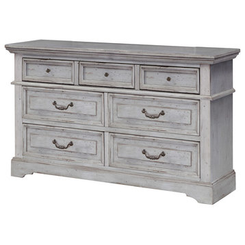 American Woodcrafters Stonebrook Dresser, Antique Gray 7820-270