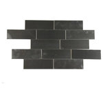 12"x12" Stainless Steel Metal Tile Stacked Pattern - Contemporary