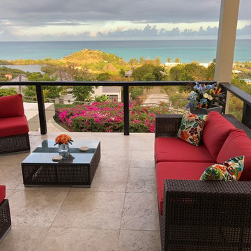 Sunbrella cushion covers brighten scenic overlook