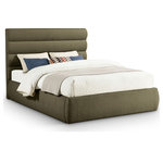 Meridian Furniture - Adam Upholstered Bed, Olive, Queen, Boucle Fabric - Indulge in the allure of the Olive Boucle Fabric Adam Queen Bed by Meridian Furniture. Its captivating design and luxurious Olive Boucle Fabric elevate any space with effortless elegance. Crafted with precision and durability in mind, this stunning piece becomes the focal point of gatherings, fostering moments of connection and warmth. Embrace sophistication and style with the Adam Queen Bed, a testament to exquisite taste and timeless beauty.