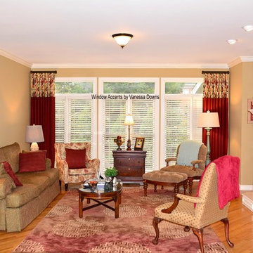 Various custom window treatments installed in 2014