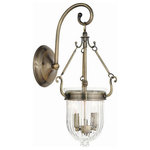 Livex Lighting - Livex Lighting 50511-01 Coventry - 2 Light Wall Sconce - Light up that dark wall of your home or hang thisCoventry 2 Light Wal Antique Brass Clear UL: Suitable for damp locations Energy Star Qualified: n/a ADA Certified: n/a  *Number of Lights: 2-*Wattage:60w Candelabra Base bulb(s) *Bulb Included:No *Bulb Type:Candelabra Base *Finish Type:Antique Brass