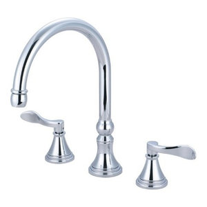 Kingston Brass KS4361ML Roman Tub Filler Faucet Polished Chrome