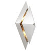 Silver Diamond Wall Lamp | Eichholtz Augustas, Silver, 11"Wx5"Dx16"H