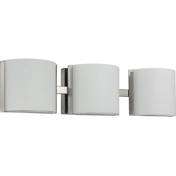 Arch LED Collection Brushed Nickel 3-Light LED Bath