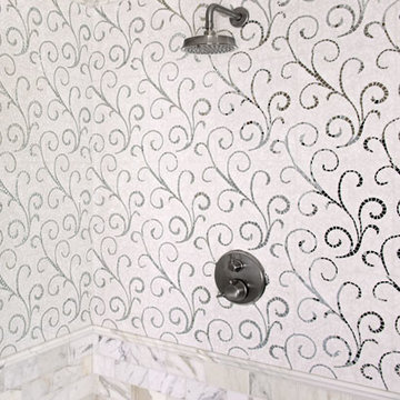 Mirror and Stone Lace Wall Mosaic