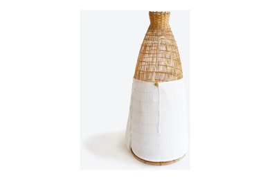 lámparas bambú