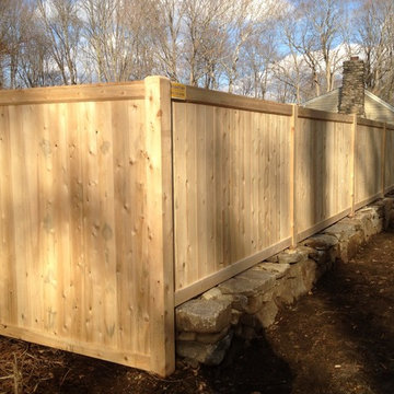 Weston Cedar Fencing and Stonewall