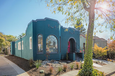 Example of a tuscan exterior home design in San Francisco