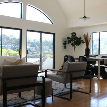 Arched Windows in LA Postmodern Style Home