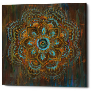 Global Gallery Danhui NAI Boho Paisley Elephant II Giclee Stretched Canvas Artwork 18 x 18