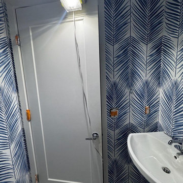 Wallpaper installation Powder room in Parker