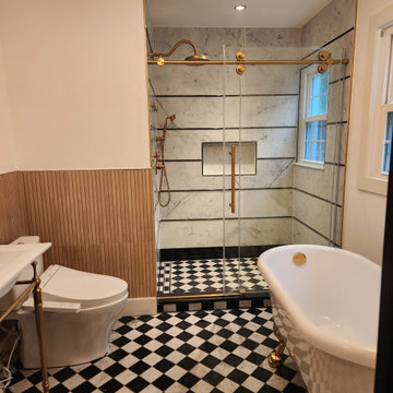 Bathroom Remodel | Installed New Mid-Century Modern Bathroom