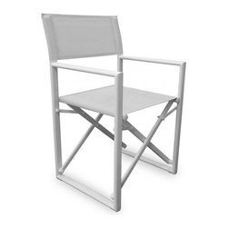 Urban Home Director&rsquo;s Patio Chair-White - Outdoor Folding Chairs